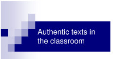 simplified texts or authentic texts in language classrooms