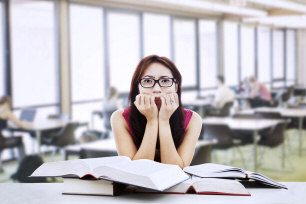 Afraid student test anxiety