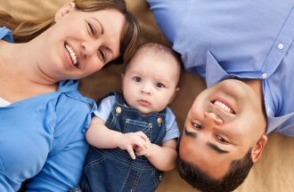 Multi-Racial Parents with young son