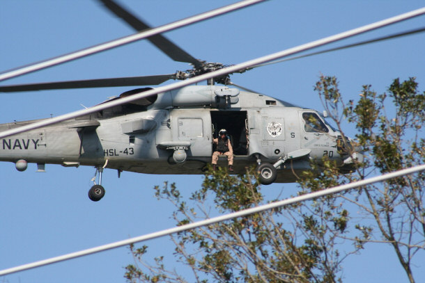 Navy search and Rescue after Hurricane Katrina