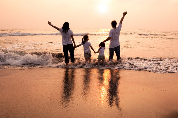family love beach ocean