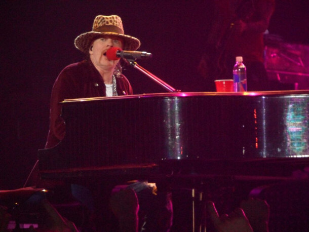 Axl Rose Playing Live in Nottingham, England in 2012