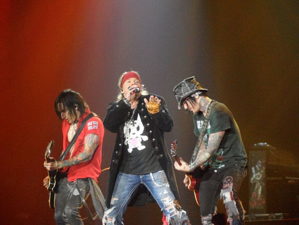 Guns N' Roses Performing at Nottingham Arena in 2012