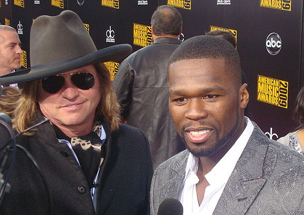 50 Cent Pictured With Val Kilmer