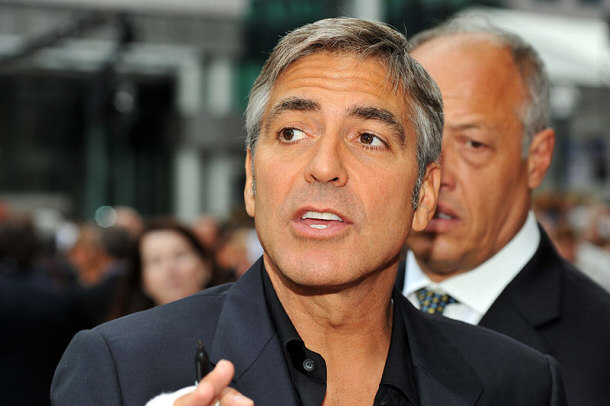 George Clooney at the 'Men Who Stare at Goats' Screening
