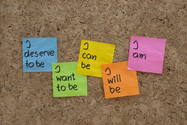 Post it note affirmations