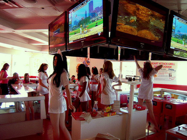 Inside the Heart Attack Grill in Las Vegas