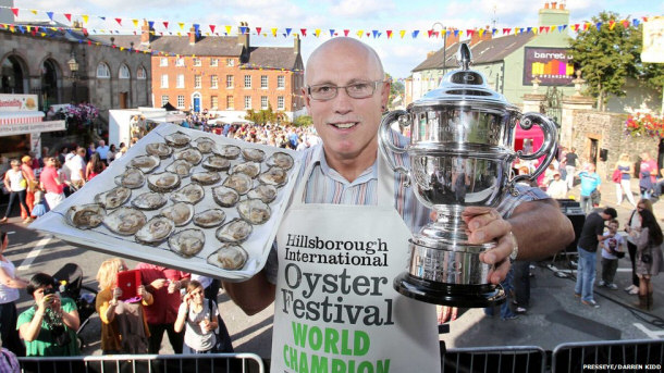 Colin Shirlow Oyster Eating World Champion