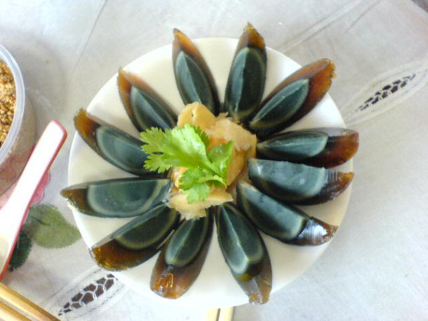 Arranged Century Egg