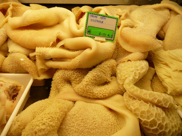 Tripe at a Market in Florence, Italy