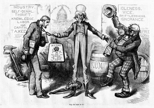 whiskey federal government uncle sam taxation