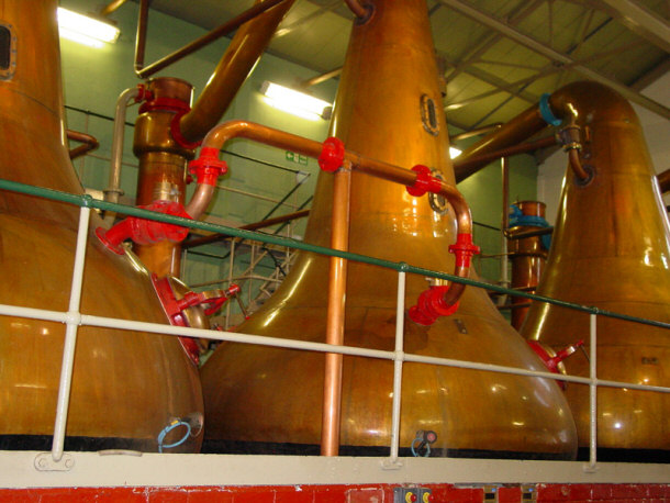 Single Malt Scotch Still at the Lagavulin Distillery - Islay, Scotland