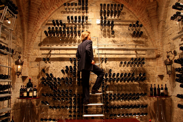 An Elaborate, Expensive Wine Cellar