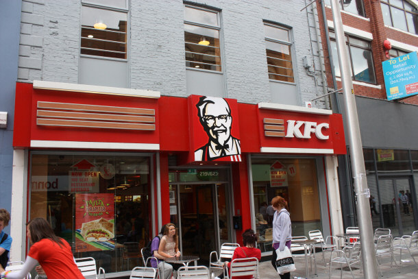 KFC Location in Belfast, Ireland