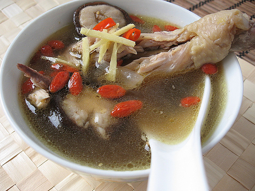 Chicken Soup with Goji Berries