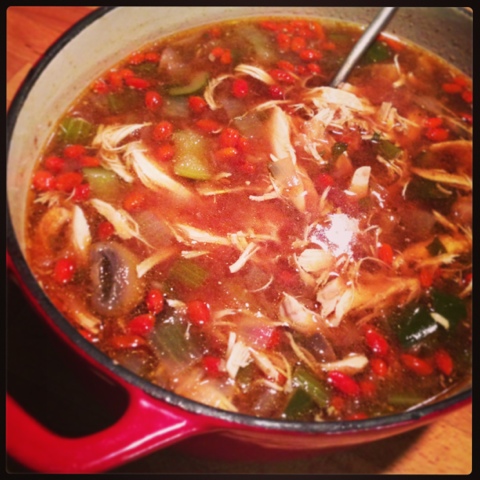 Goji Berry Chicken Soup