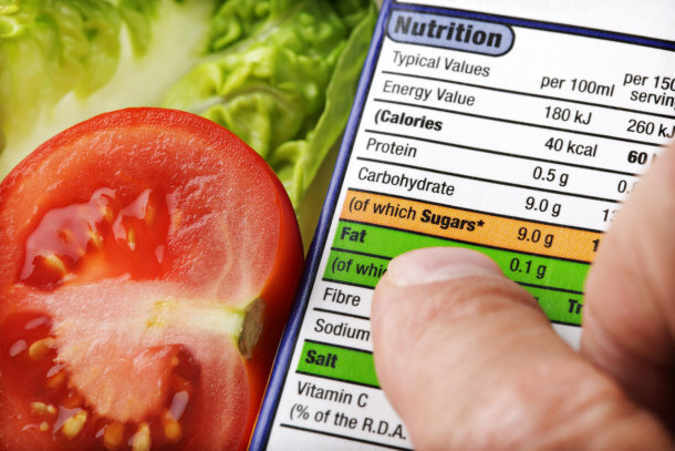 food ingredient label