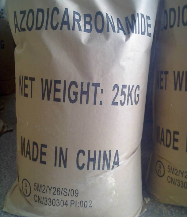 Large Bags of Azodicarbonamide Used in Bread Making