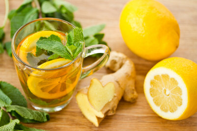 ginger tea with lemon