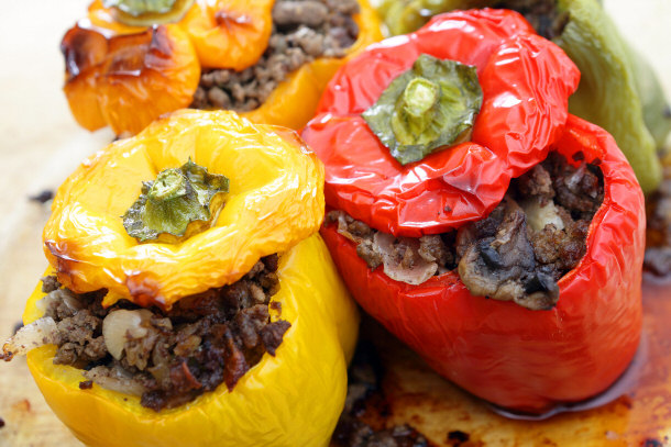 Beef Stuffed Bell Peppers - Home-style Food that Prevents Migraines