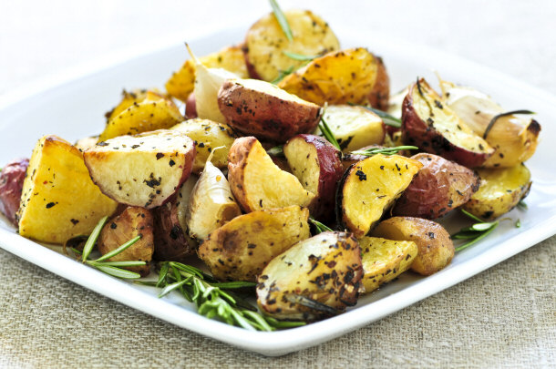 roasted potatoes and rosemary