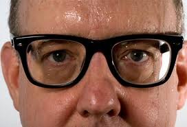 Man with glasses Sweating
