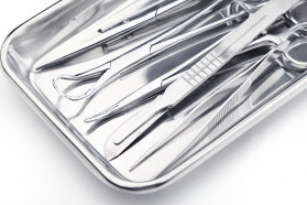 Medical instruments steel tray