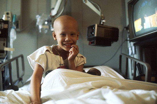 Girl waiting in Hospital Bed