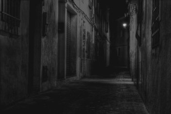 Dark Back Alley Street
