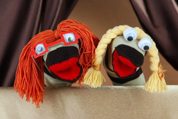 sock puppet theater