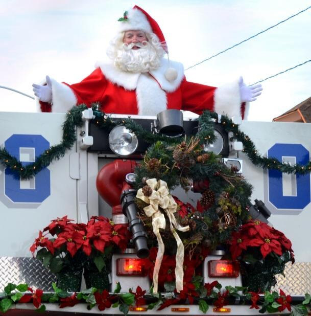 Santa Clause at the Upper Gwynedd Fire Truck in Lansdale, PA