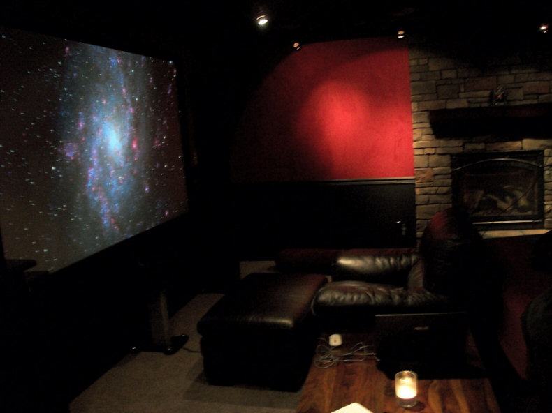 Up-close Movie Theater Setup