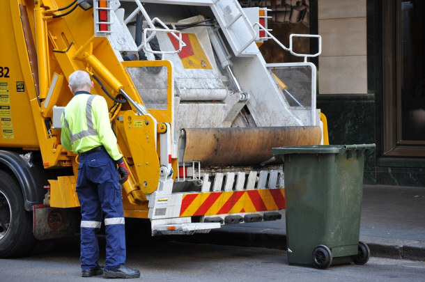 Garbage Man and his truck