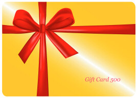 Yellow gift card