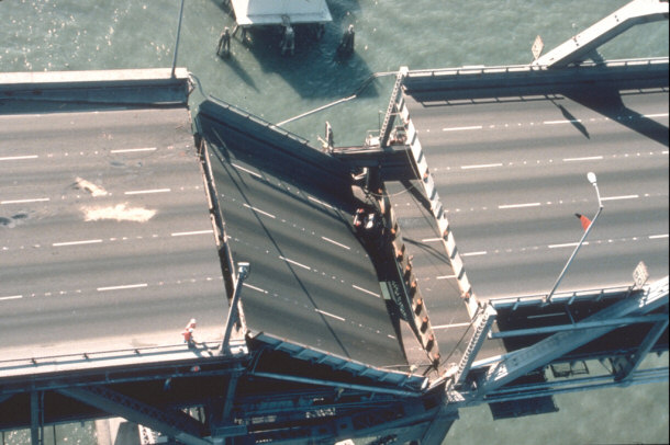 Bay Bridge Collapse From Loma Prieta Earthquake in 1989