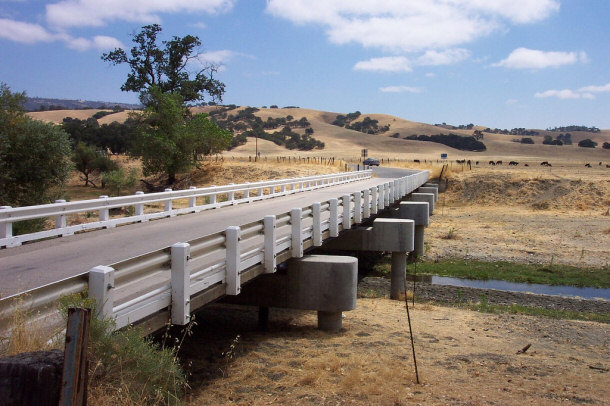 This Bridge Straddles the San Andreas Fault Line