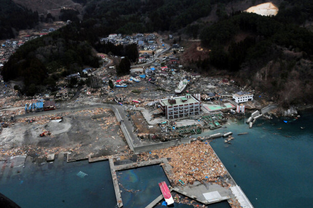 Damage to Wakuya, Japan Following 2011 Earthquake