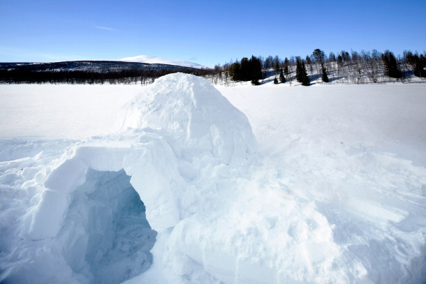 man made ice cave