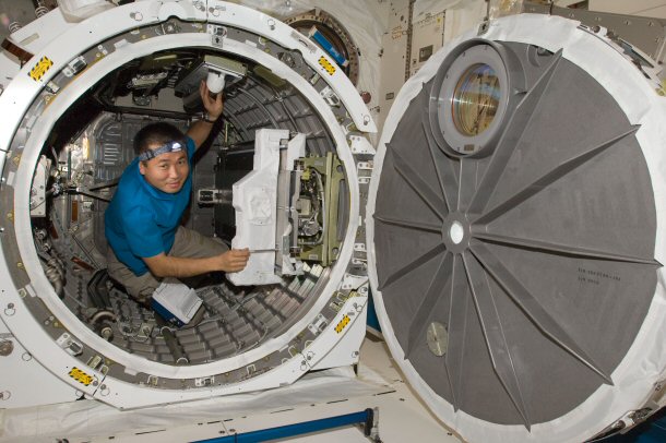 Airlock on Kibo space station ISS