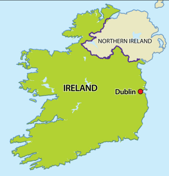 map of ireland