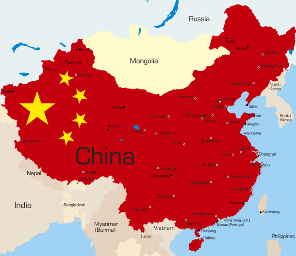 map of china