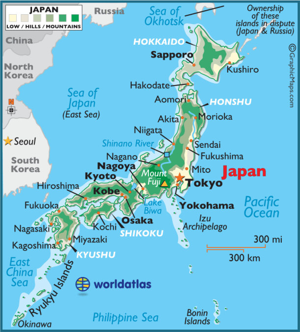 japan map