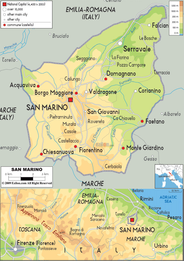 map of san marino