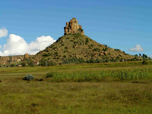 Qiloane Near Thaba Bosiu, Lesotho