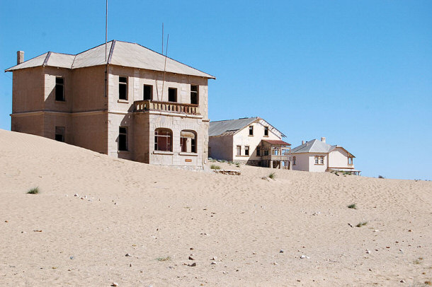 Decrepit Buildings That Make Up What is Left of Komanskop, Namibia