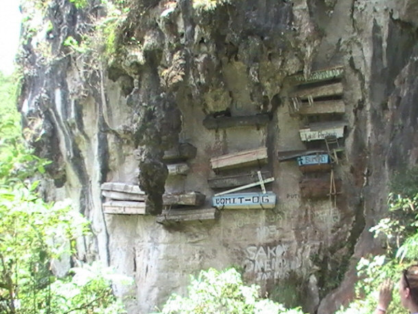 Hanging coffins