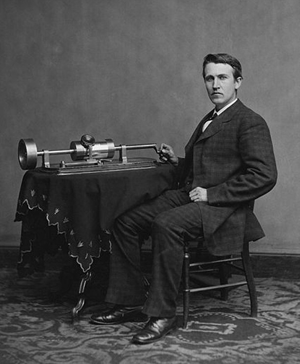 Thomas Edison and phonograph