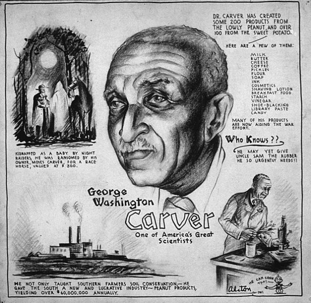 George Washington Carver relief