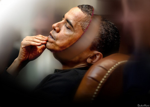 Barack Obama - The Mask by DonkeyHotey, on Flickr