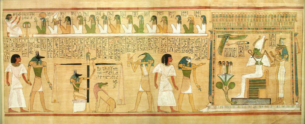 Weighing of the Heart Scene from the Book of the Dead